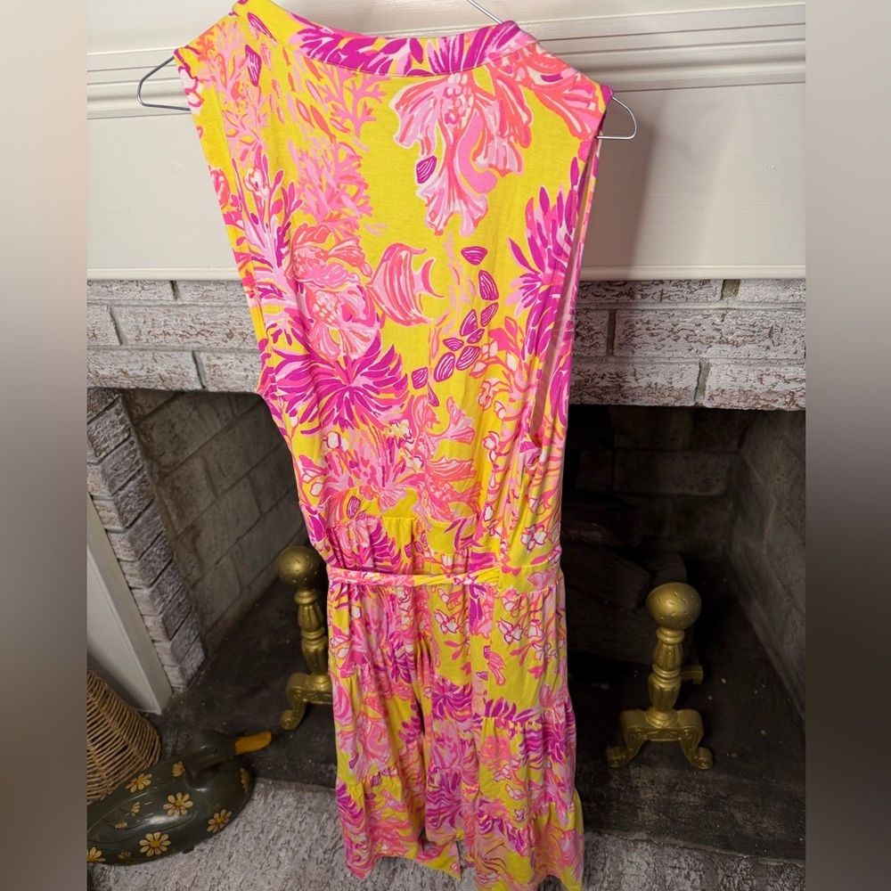 Lilly Pulitzer Pink and Yellow Floral Dress - Picture 2 of 5